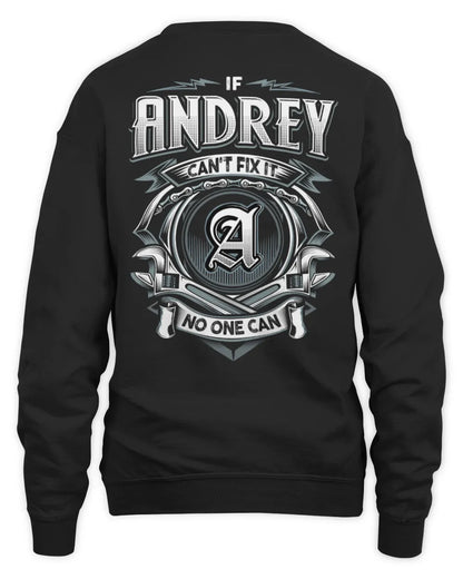 ANDREY AP81-K4-626 - Personalized Ahmed Quote Apparel “If Ahmed Can't Fix It, No One Can” - Unisex Sweatshirt - Black