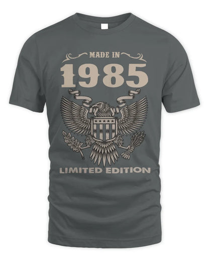 1985 HH89-K2 – Classic Birth Year Limited Edition T-Shirt - Unisex Standard T-Shirt - Charcoal