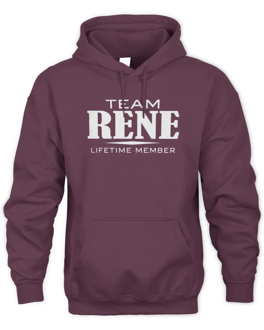 RENE BL62-K4-128 - Personalized “Team NAME Lifetime Member” - Unisex Hoodie - Maroon