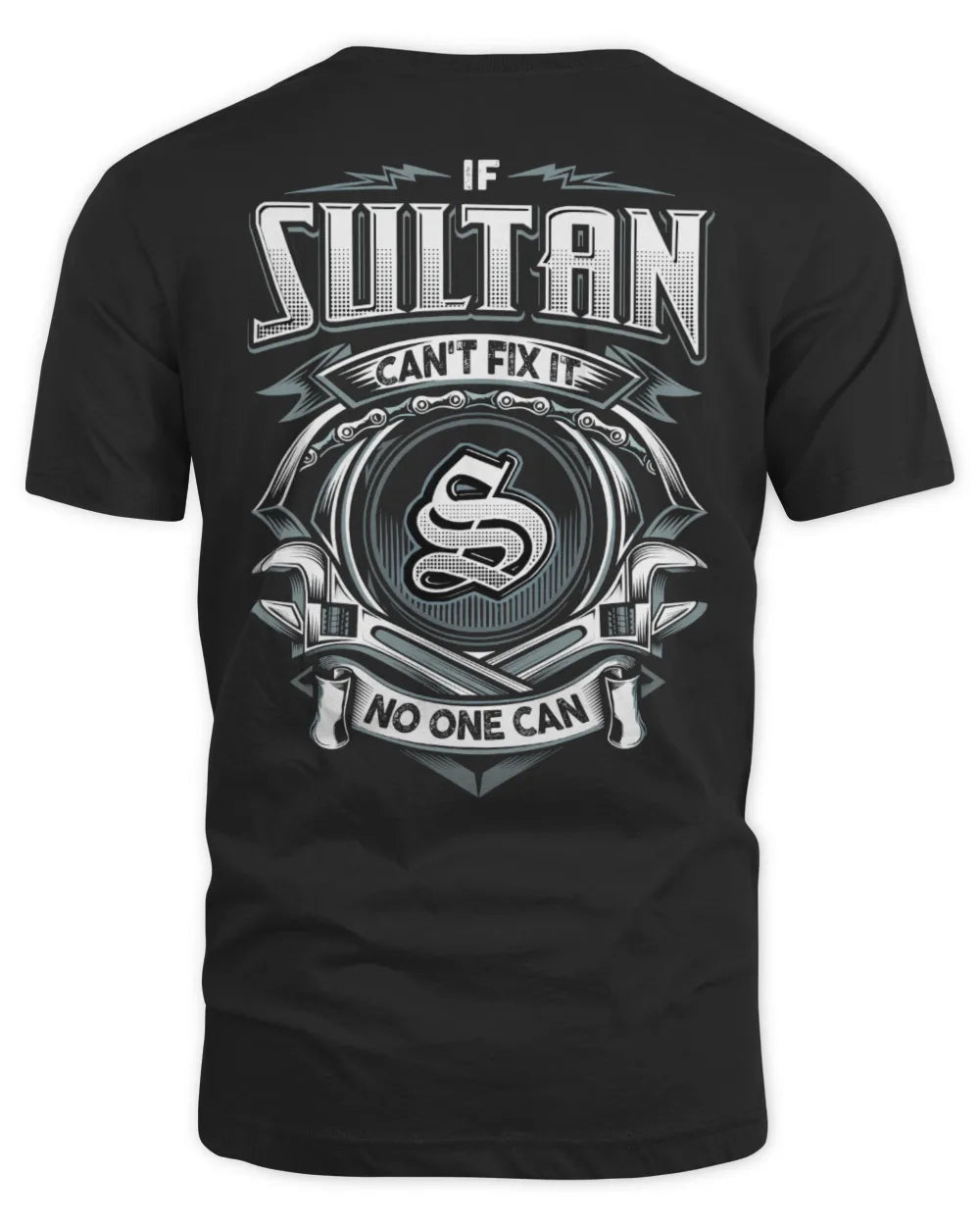 SULTAN AP81-K4-626 - Personalized Ahmed Quote Apparel “If Ahmed Can't Fix It, No One Can” - Unisex Standard T-Shirt - Black