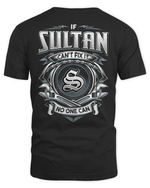 SULTAN AP81-K4-626 - Personalized Ahmed Quote Apparel “If Ahmed Can't Fix It, No One Can” - Unisex Standard T-Shirt - Black
