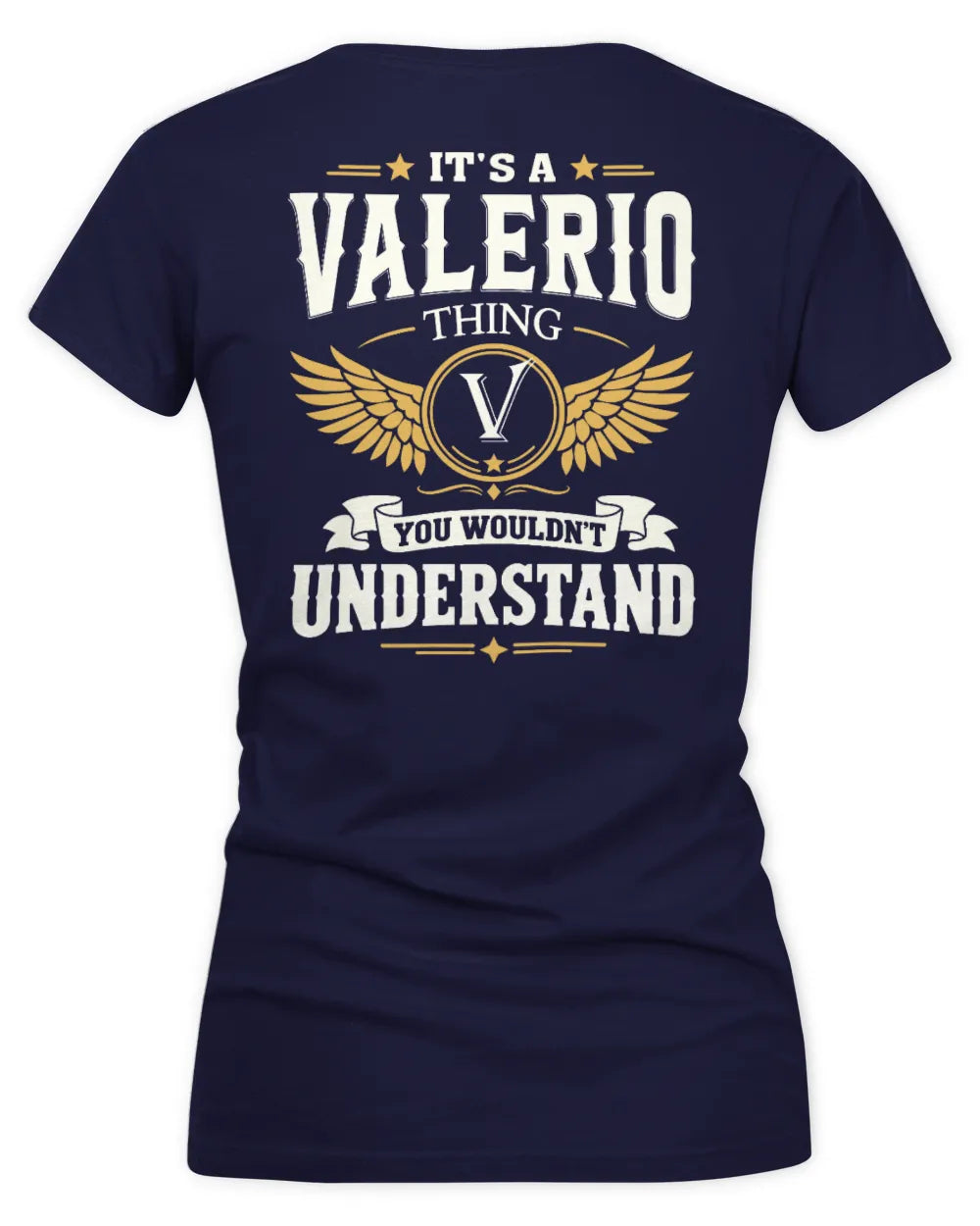 VALERIO KT06-M008 It’s a [NAME] Thing – You Wouldn’t Understand | Personalized Vintage T-Shirt - Women's V-Neck T-Shirt - Navy