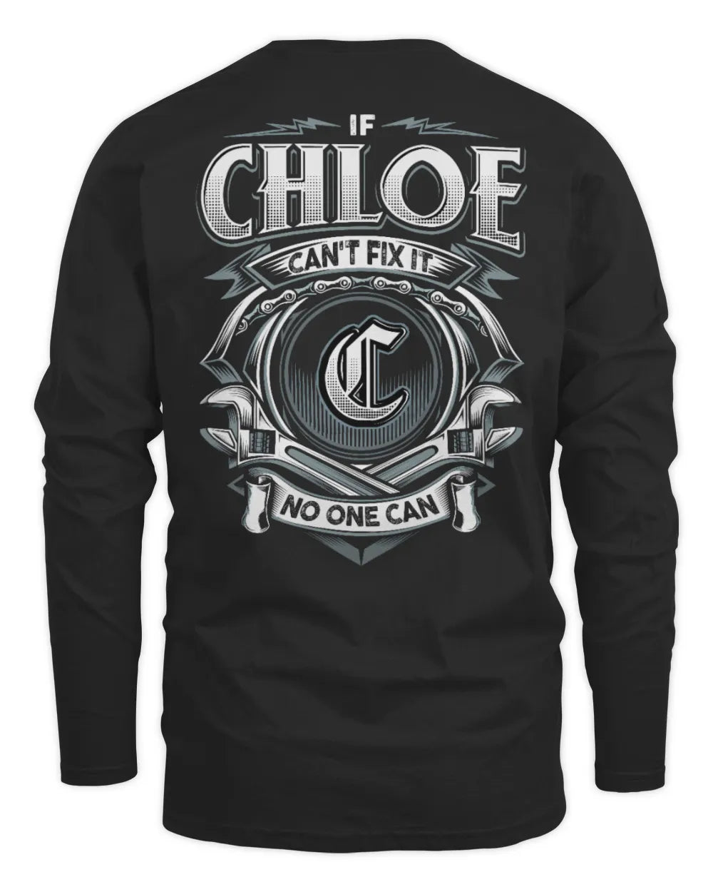 CHLOE AP81-K4-626 - Personalized Ahmed Quote Apparel “If Ahmed Can't Fix It, No One Can” - Men's Long Sleeved T-Shirt - Black