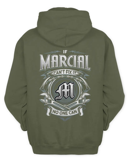 MARCIAL AP81-K4-626 - Personalized Ahmed Quote Apparel “If Ahmed Can't Fix It, No One Can” - Unisex Hoodie - Military Green