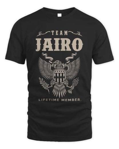 JAIRO TP06-K82 – Personalized Classic Style Apparel “Team NAME Lifetime Member” - Unisex Standard T-Shirt - Black