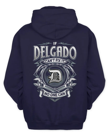 DELGADO AP81-K4-626 - Personalized Ahmed Quote Apparel “If Ahmed Can't Fix It, No One Can” - Unisex Hoodie - Navy