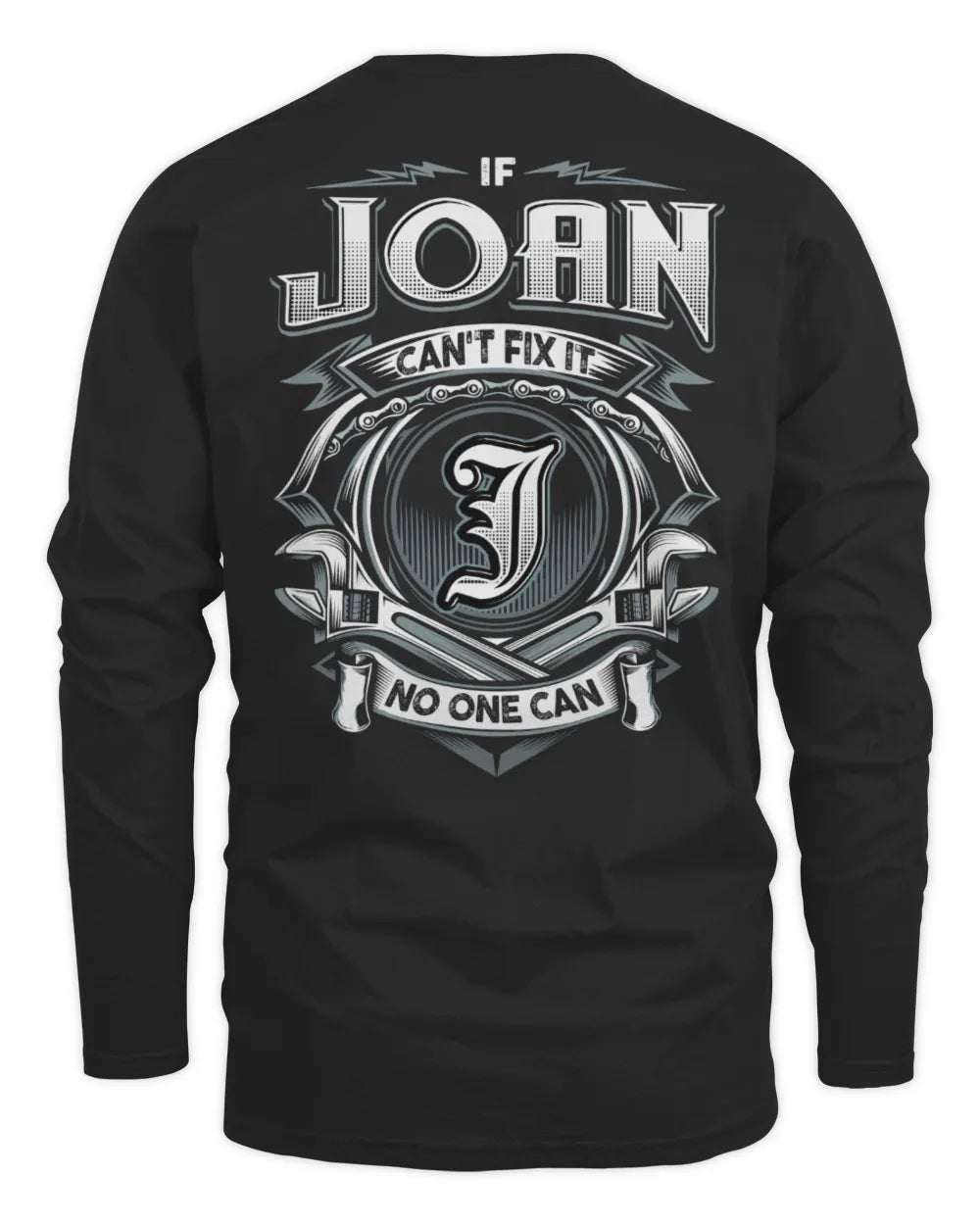 JOAN AP81-K4-626 - Personalized Ahmed Quote Apparel “If Ahmed Can't Fix It, No One Can” - Men's Long Sleeved T-Shirt - Black