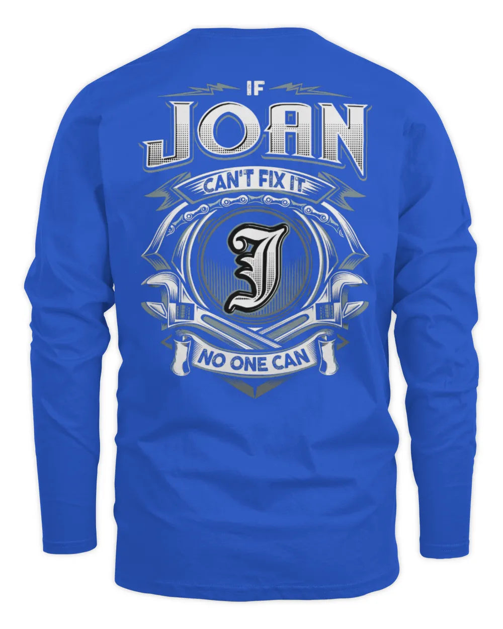 JOAN AP81-K4-626 - Personalized Ahmed Quote Apparel “If Ahmed Can't Fix It, No One Can” - Men's Long Sleeved T-Shirt - Royal