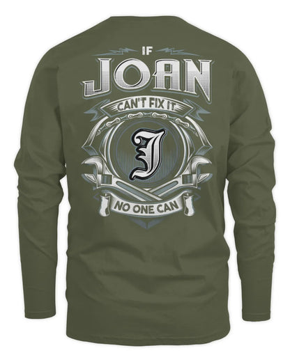 JOAN AP81-K4-626 - Personalized Ahmed Quote Apparel “If Ahmed Can't Fix It, No One Can” - Men's Long Sleeved T-Shirt - Military Green