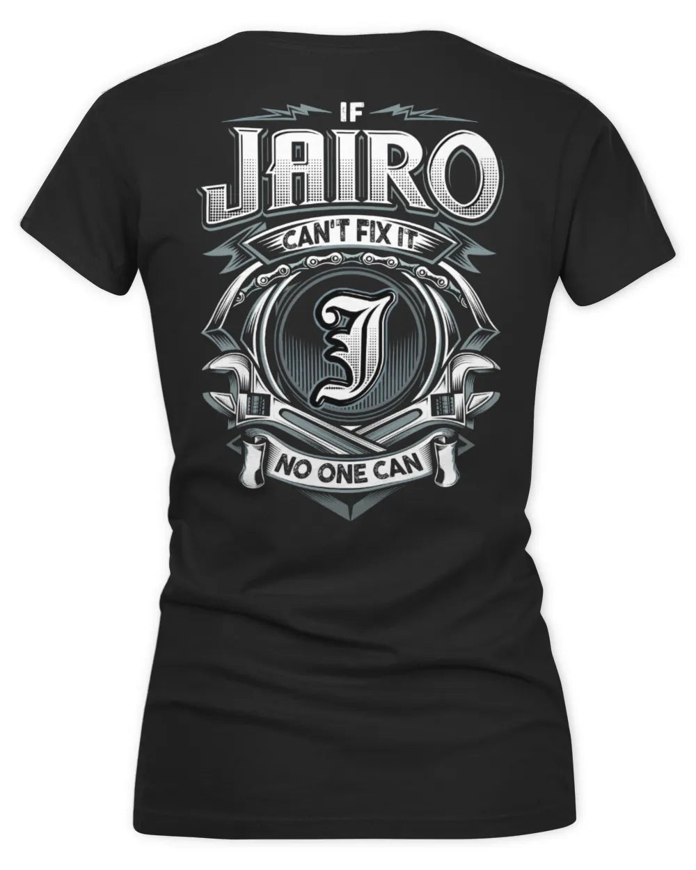 JAIRO AP81-K4-626 - Personalized Ahmed Quote Apparel “If Ahmed Can't Fix It, No One Can” - Women's V-Neck T-Shirt - Black