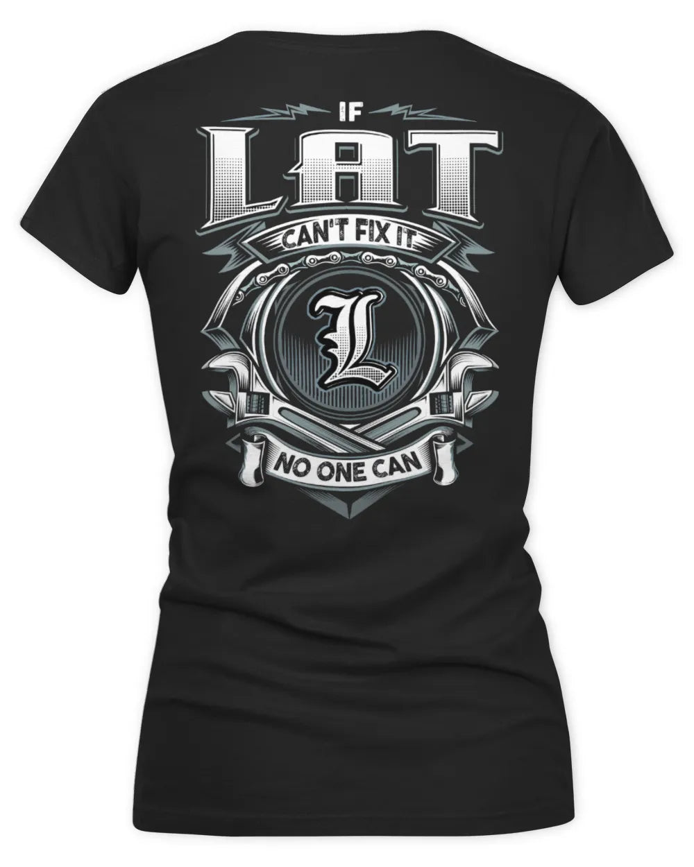 LAT AP81-K4-626 - Personalized Ahmed Quote Apparel “If Ahmed Can't Fix It, No One Can” - Women's V-Neck T-Shirt - Black