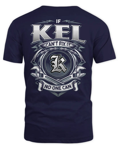 KEL AP81-K4-626 - Personalized Ahmed Quote Apparel “If Ahmed Can't Fix It, No One Can” - Unisex Standard T-Shirt - Navy