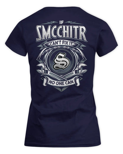 SMCCHITR AP81-K4-626 - Personalized Ahmed Quote Apparel “If Ahmed Can't Fix It, No One Can” - Women's Standard T-Shirt - Navy