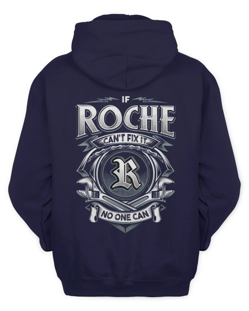 ROCHE AP81-K4-626 - Personalized Ahmed Quote Apparel “If Ahmed Can't Fix It, No One Can” - Unisex Hoodie - Navy