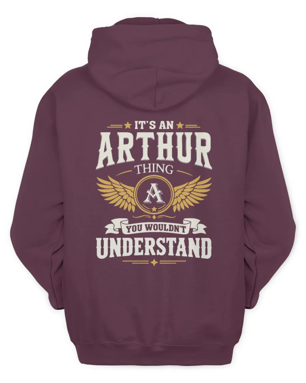 ARTHUR KT06-M008 It’s a [NAME] Thing – You Wouldn’t Understand | Personalized Vintage T-Shirt - Unisex Hoodie - Maroon