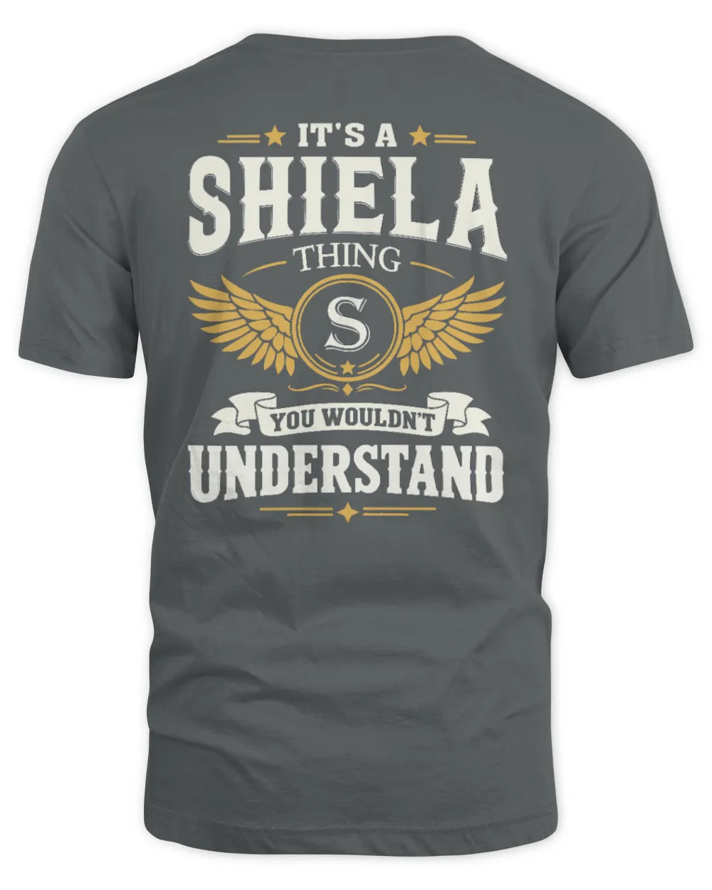 SHIELA KT06-M008 It’s a [NAME] Thing – You Wouldn’t Understand | Personalized Vintage T-Shirt - Unisex Standard T-Shirt - Charcoal