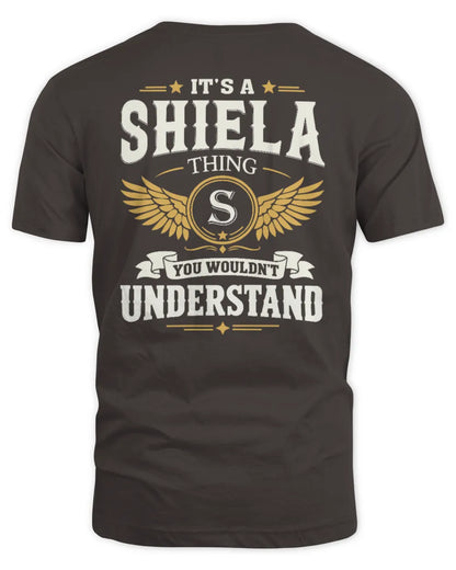 SHIELA KT06-M008 It’s a [NAME] Thing – You Wouldn’t Understand | Personalized Vintage T-Shirt - Unisex Standard T-Shirt - Dark Chocolate
