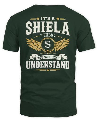 SHIELA KT06-M008 It’s a [NAME] Thing – You Wouldn’t Understand | Personalized Vintage T-Shirt - Unisex Standard T-Shirt - Forest Green