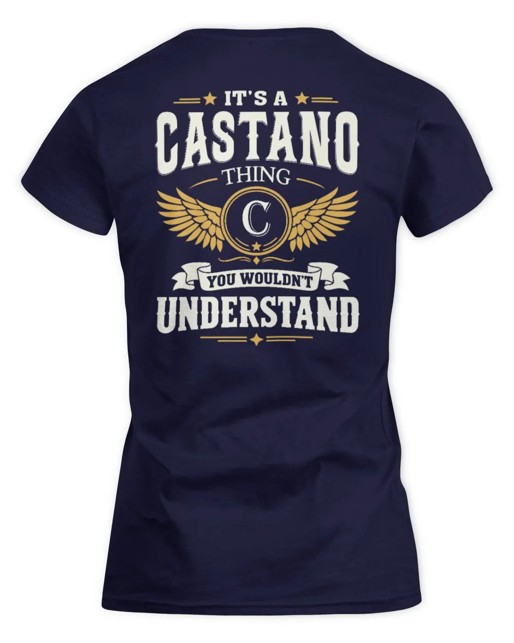 CASTANO KT06-M008 It’s a [NAME] Thing – You Wouldn’t Understand | Personalized Vintage T-Shirt - Women's Standard T-Shirt - Navy