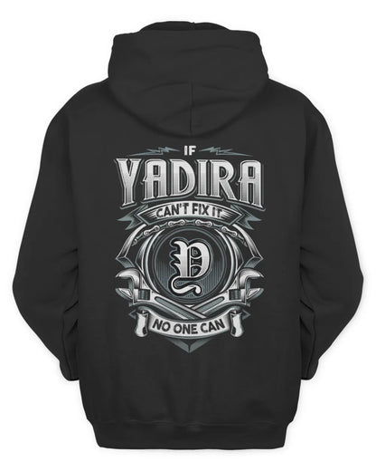YADIRA AP81-K4-626 - Personalized Ahmed Quote Apparel “If Ahmed Can't Fix It, No One Can” - Unisex Hoodie - Black