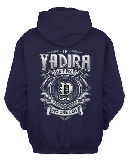 YADIRA AP81-K4-626 - Personalized Ahmed Quote Apparel “If Ahmed Can't Fix It, No One Can” - Unisex Hoodie - Navy