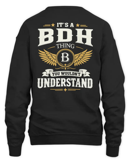 BDH KT06-M008 It’s a [NAME] Thing – You Wouldn’t Understand | Personalized Vintage T-Shirt - Unisex Sweatshirt - Black