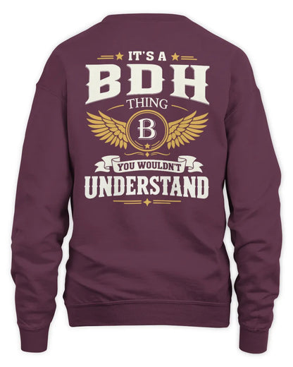 BDH KT06-M008 It’s a [NAME] Thing – You Wouldn’t Understand | Personalized Vintage T-Shirt - Unisex Sweatshirt - Maroon