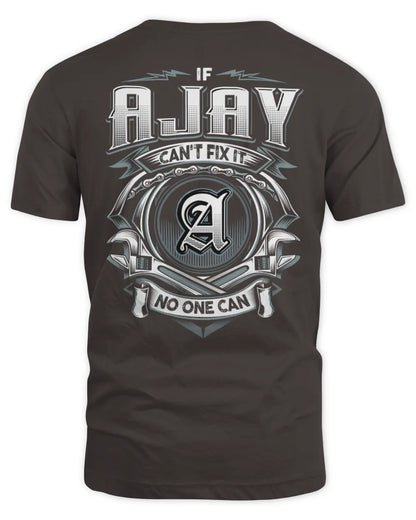 AJAY AP81-K4-626 - Personalized Ahmed Quote Apparel “If Ahmed Can't Fix It, No One Can” - Unisex Standard T-Shirt - Dark Chocolate