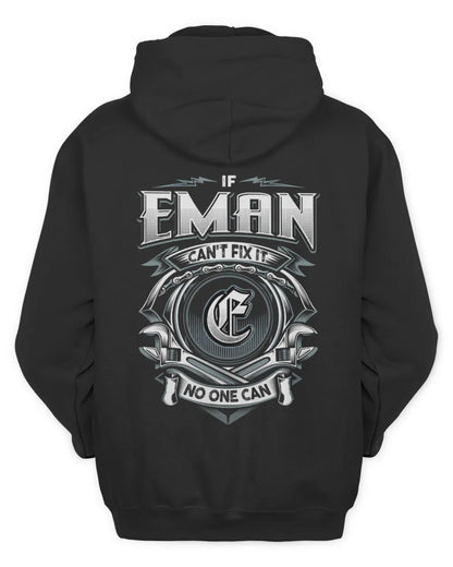 EMAN AP81-K4-626 - Personalized Ahmed Quote Apparel “If Ahmed Can't Fix It, No One Can” - Unisex Hoodie - Black