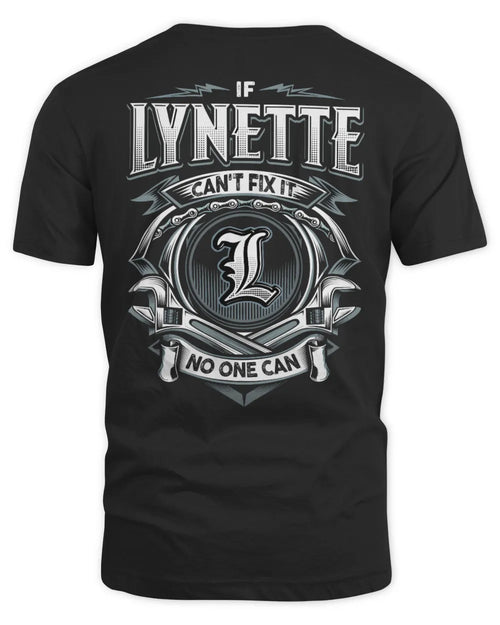 LYNETTE AP81-K4-626 - Personalized Ahmed Quote Apparel “If Ahmed Can't Fix It, No One Can” - Unisex Standard T-Shirt - Black