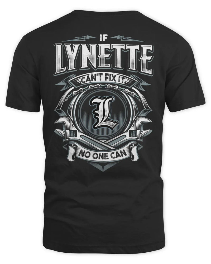 LYNETTE AP81-K4-626 - Personalized Ahmed Quote Apparel “If Ahmed Can't Fix It, No One Can” - Unisex Standard T-Shirt - Black