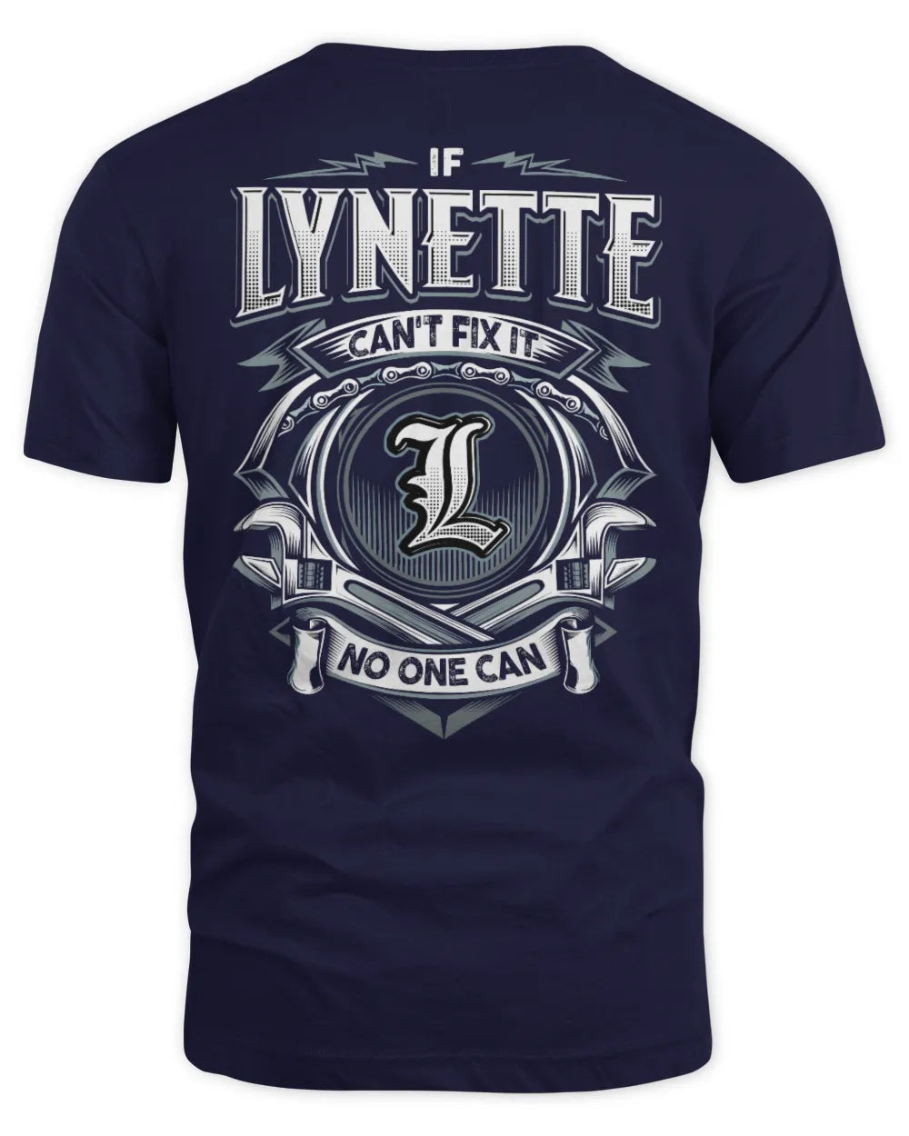 LYNETTE AP81-K4-626 - Personalized Ahmed Quote Apparel “If Ahmed Can't Fix It, No One Can” - Unisex Standard T-Shirt - Navy