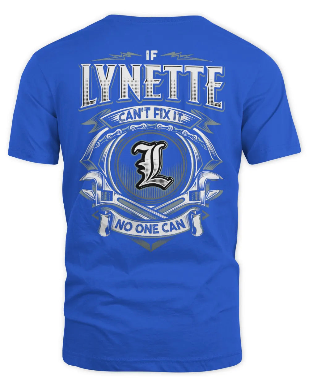 LYNETTE AP81-K4-626 - Personalized Ahmed Quote Apparel “If Ahmed Can't Fix It, No One Can” - Unisex Standard T-Shirt - Royal