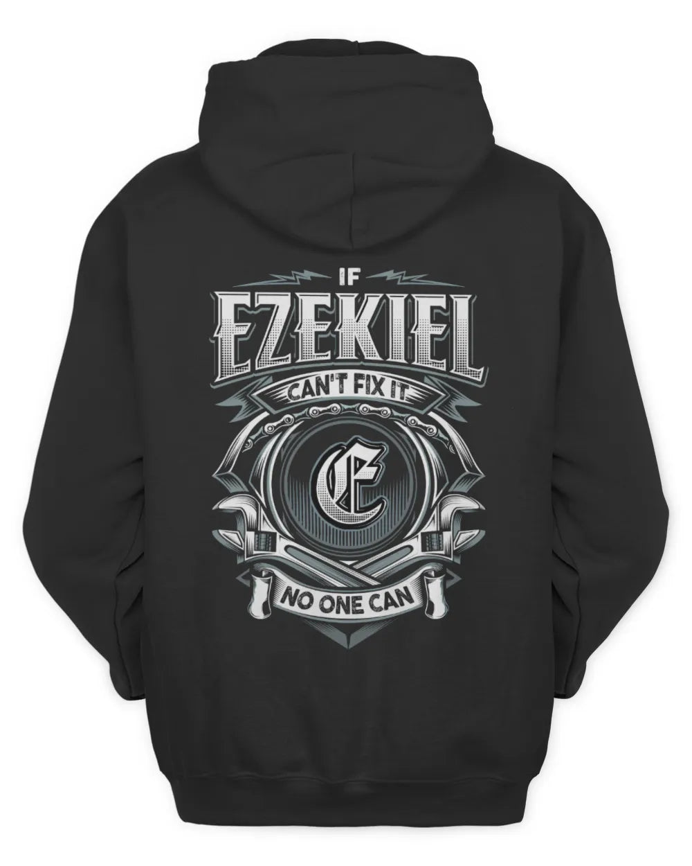EZEKIEL AP81-K4-626 - Personalized Ahmed Quote Apparel “If Ahmed Can't Fix It, No One Can” - Unisex Hoodie - Black
