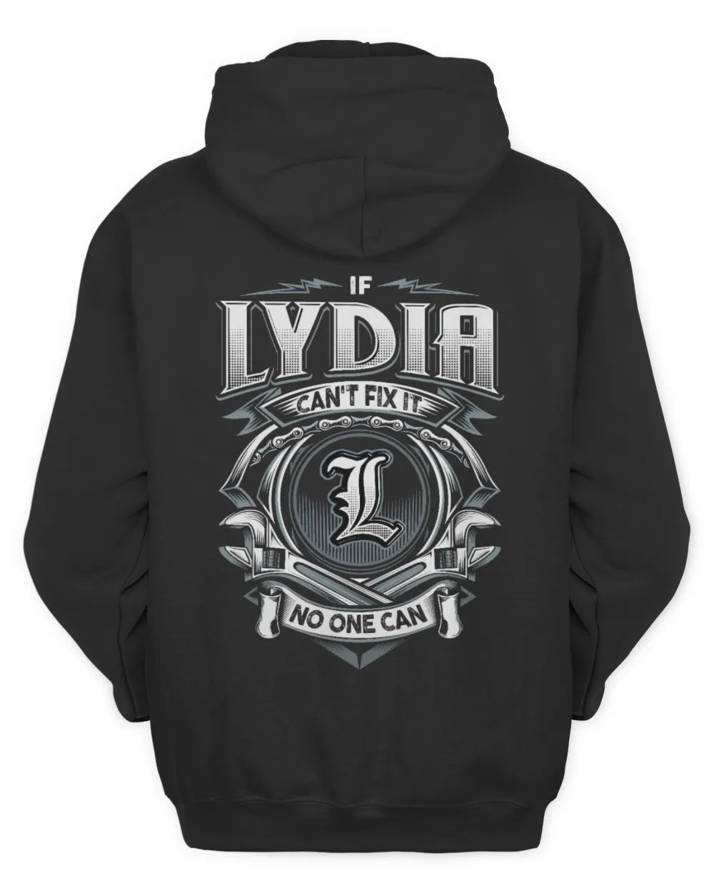 LYDIA AP81-K4-626 - Personalized Ahmed Quote Apparel “If Ahmed Can't Fix It, No One Can” - Unisex Hoodie - Black