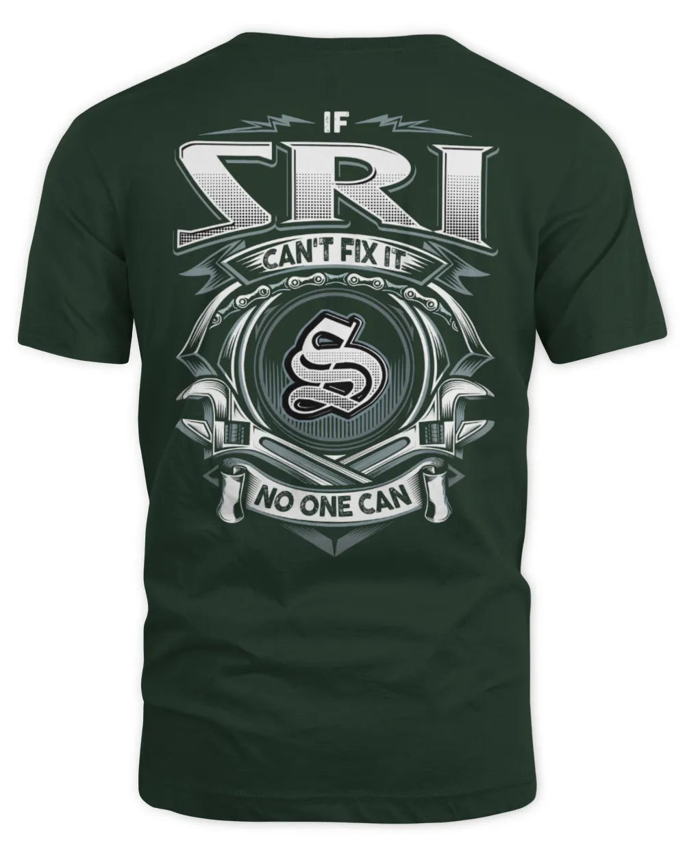 SRI AP81-K4-626 - Personalized Ahmed Quote Apparel “If Ahmed Can't Fix It, No One Can” - Unisex Standard T-Shirt - Forest Green