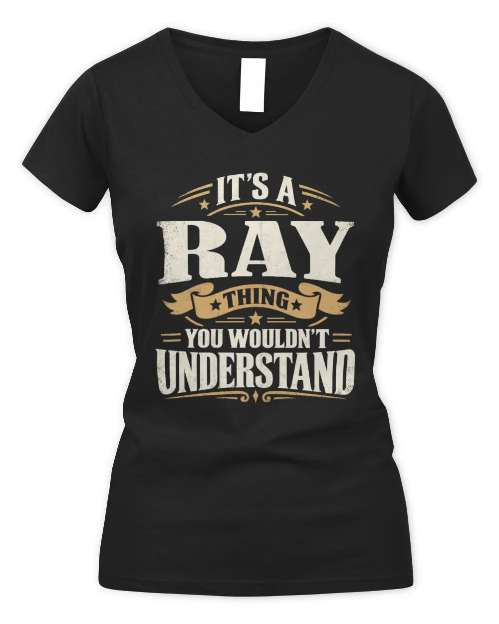 RAY P08 TH51 - Personalized “It’s a/an [NAME] Thing – You Wouldn’t Understand” Shirt - Women's V-Neck T-Shirt - Black