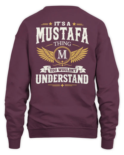 MUSTAFA KT06-M008 It’s a [NAME] Thing – You Wouldn’t Understand | Personalized Vintage T-Shirt - Unisex Sweatshirt - Maroon