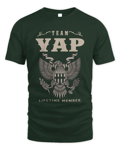 YAP TP06-K82 – Personalized Classic Style Apparel “Team NAME Lifetime Member” - Unisex Standard T-Shirt - Forest Green