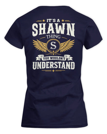 SHAWN KT06-M008 It’s a [NAME] Thing – You Wouldn’t Understand | Personalized Vintage T-Shirt - Women's Standard T-Shirt - Navy