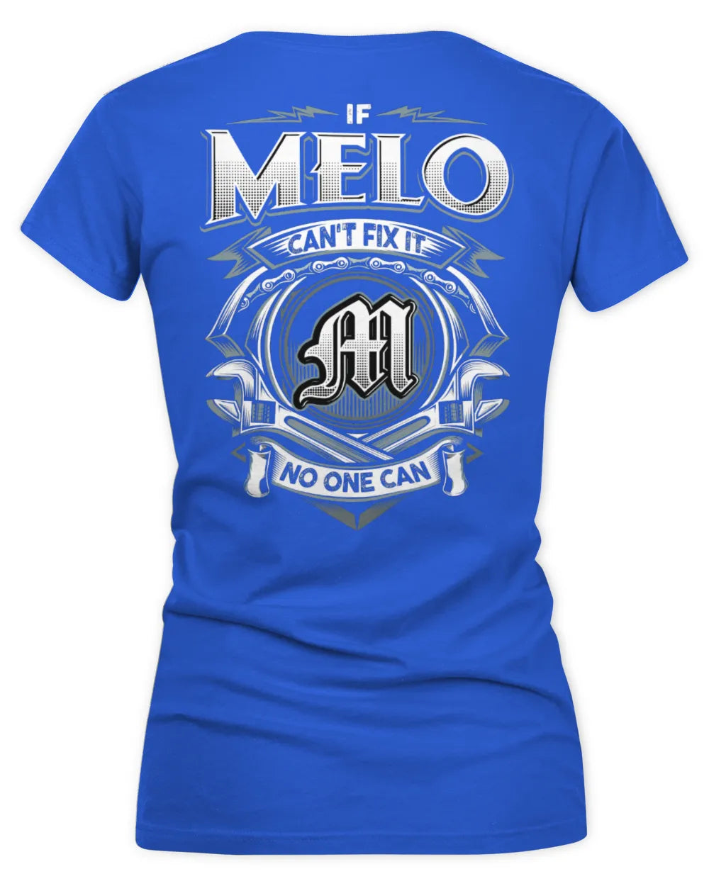 MELO AP81-K4-626 - Personalized Ahmed Quote Apparel “If Ahmed Can't Fix It, No One Can” - Women's V-Neck T-Shirt - Royal