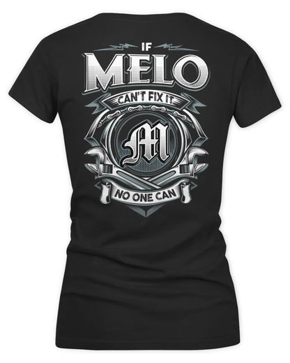 MELO AP81-K4-626 - Personalized Ahmed Quote Apparel “If Ahmed Can't Fix It, No One Can” - Women's V-Neck T-Shirt - Black