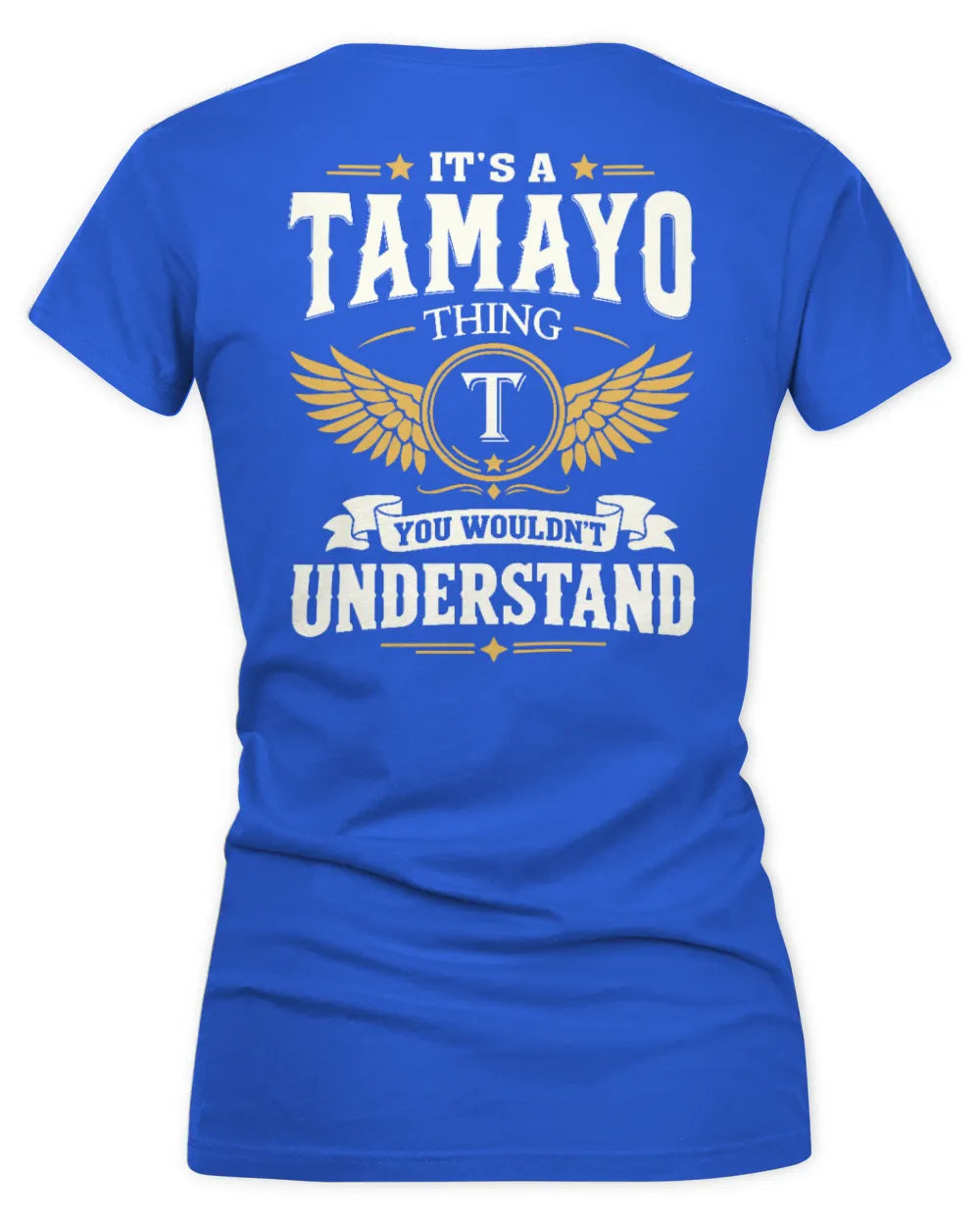 TAMAYO KT06-M008 It’s a [NAME] Thing – You Wouldn’t Understand | Personalized Vintage T-Shirt - Women's V-Neck T-Shirt - Royal