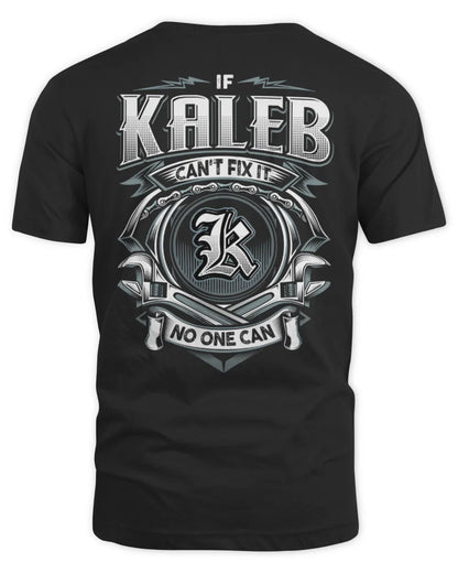 KALEB AP81-K4-626 - Personalized Ahmed Quote Apparel “If Ahmed Can't Fix It, No One Can” - Unisex Standard T-Shirt - Black