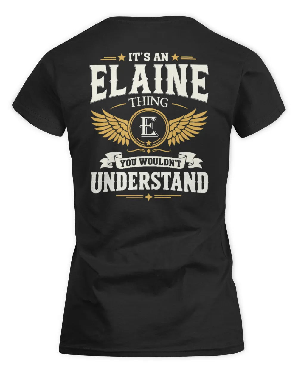 ELAINE KT06-M008 It’s a [NAME] Thing – You Wouldn’t Understand | Personalized Vintage T-Shirt - Women's Standard T-Shirt - Black