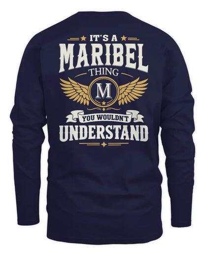MARIBEL KT06-M008 It’s a [NAME] Thing – You Wouldn’t Understand | Personalized Vintage T-Shirt - Men's Long Sleeved T-Shirt - Navy