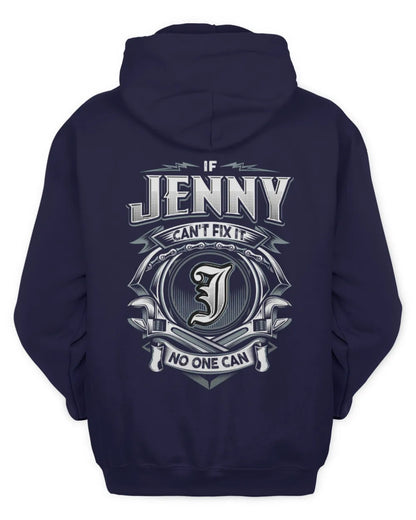 JENNY AP81-K4-626 - Personalized Ahmed Quote Apparel “If Ahmed Can't Fix It, No One Can” - Unisex Hoodie - Navy
