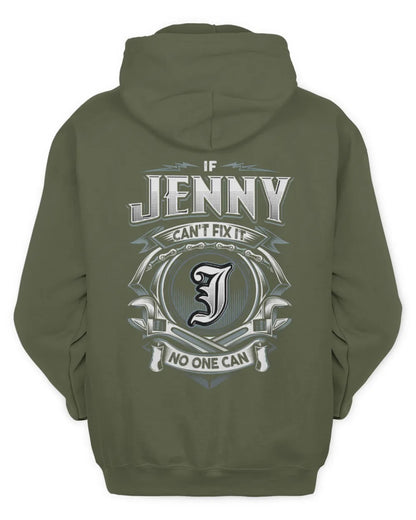 JENNY AP81-K4-626 - Personalized Ahmed Quote Apparel “If Ahmed Can't Fix It, No One Can” - Unisex Hoodie - Military Green
