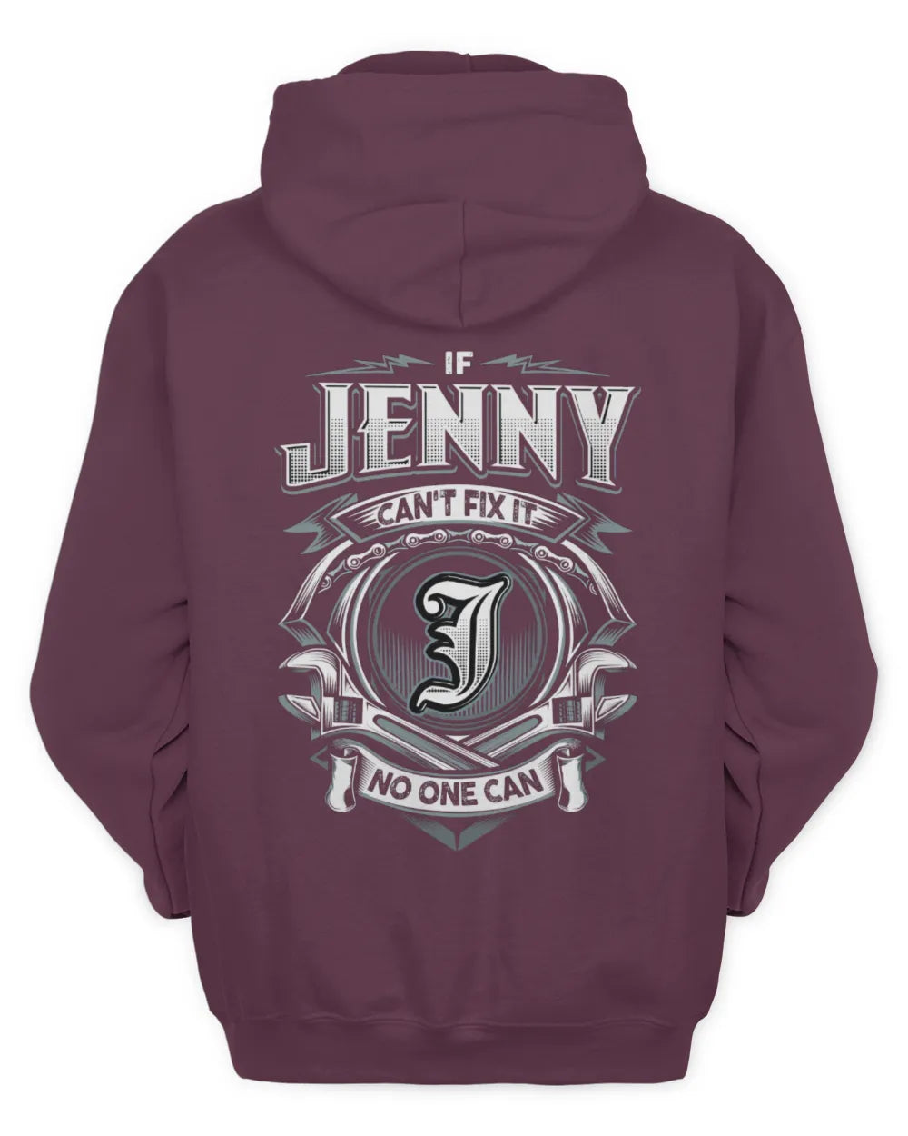 JENNY AP81-K4-626 - Personalized Ahmed Quote Apparel “If Ahmed Can't Fix It, No One Can” - Unisex Hoodie - Maroon