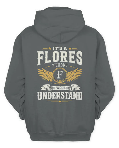 FLORES KT06-M008 It’s a [NAME] Thing – You Wouldn’t Understand | Personalized Vintage T-Shirt - Unisex Hoodie - Charcoal